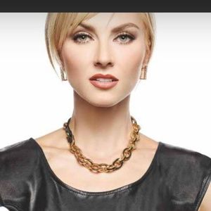 Leather n Links Necklace by Traci Lynn
